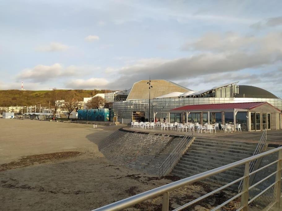Face Nausicaa Et Plage Vue Panoramique Boulogne-sur-Mer Extérieur photo